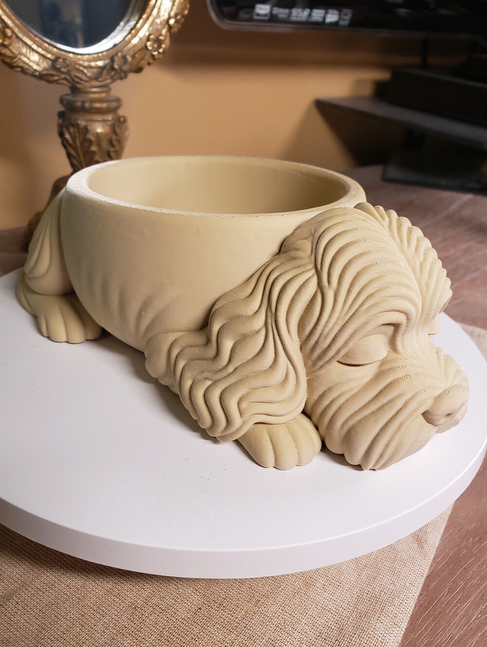 Hand Crafted Cockapoo Dog Bowl / Planter / Jewelry or Keepsake Dish NWT! - Picture 6 of 6